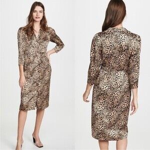 Rebecca Taylor Lynx Hammered Silk Dress